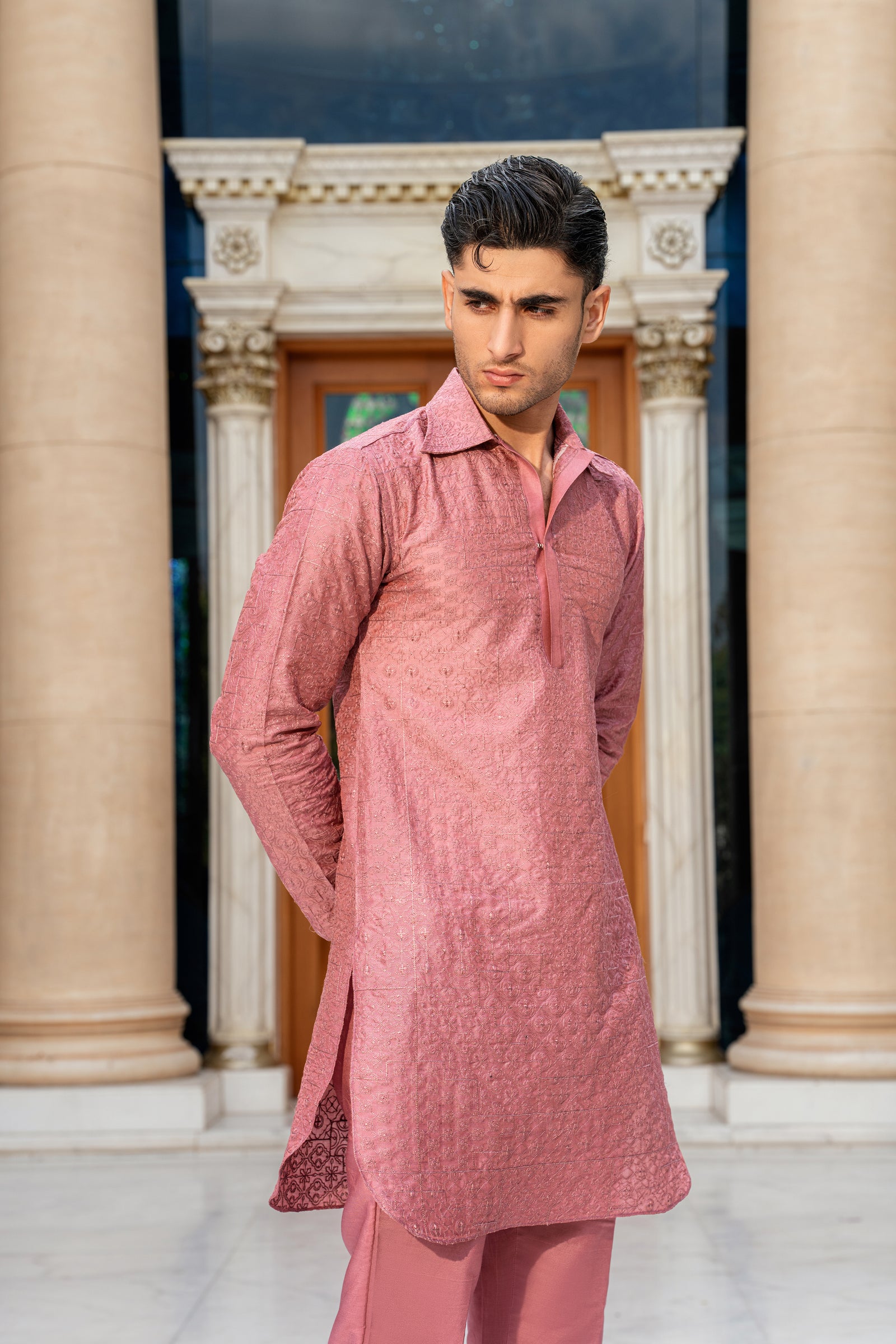 DUSTY ROSE KURTA PAJAMA