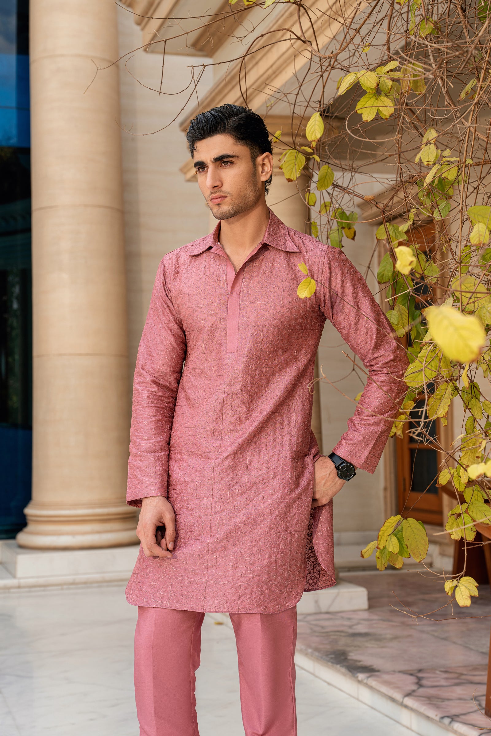 DUSTY ROSE KURTA PAJAMA