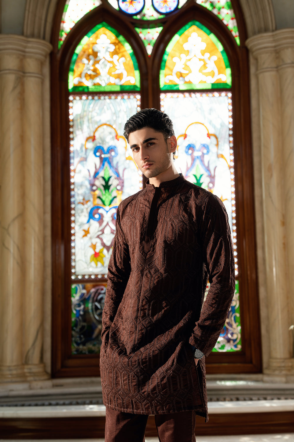 RICH CHOCOLATE BROWN KURTA PAJAMA