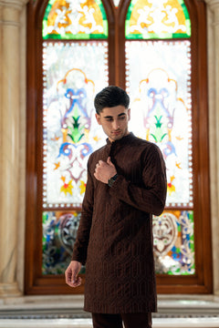 RICH CHOCOLATE BROWN KURTA PAJAMA