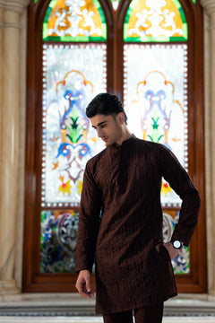 RICH CHOCOLATE BROWN KURTA PAJAMA