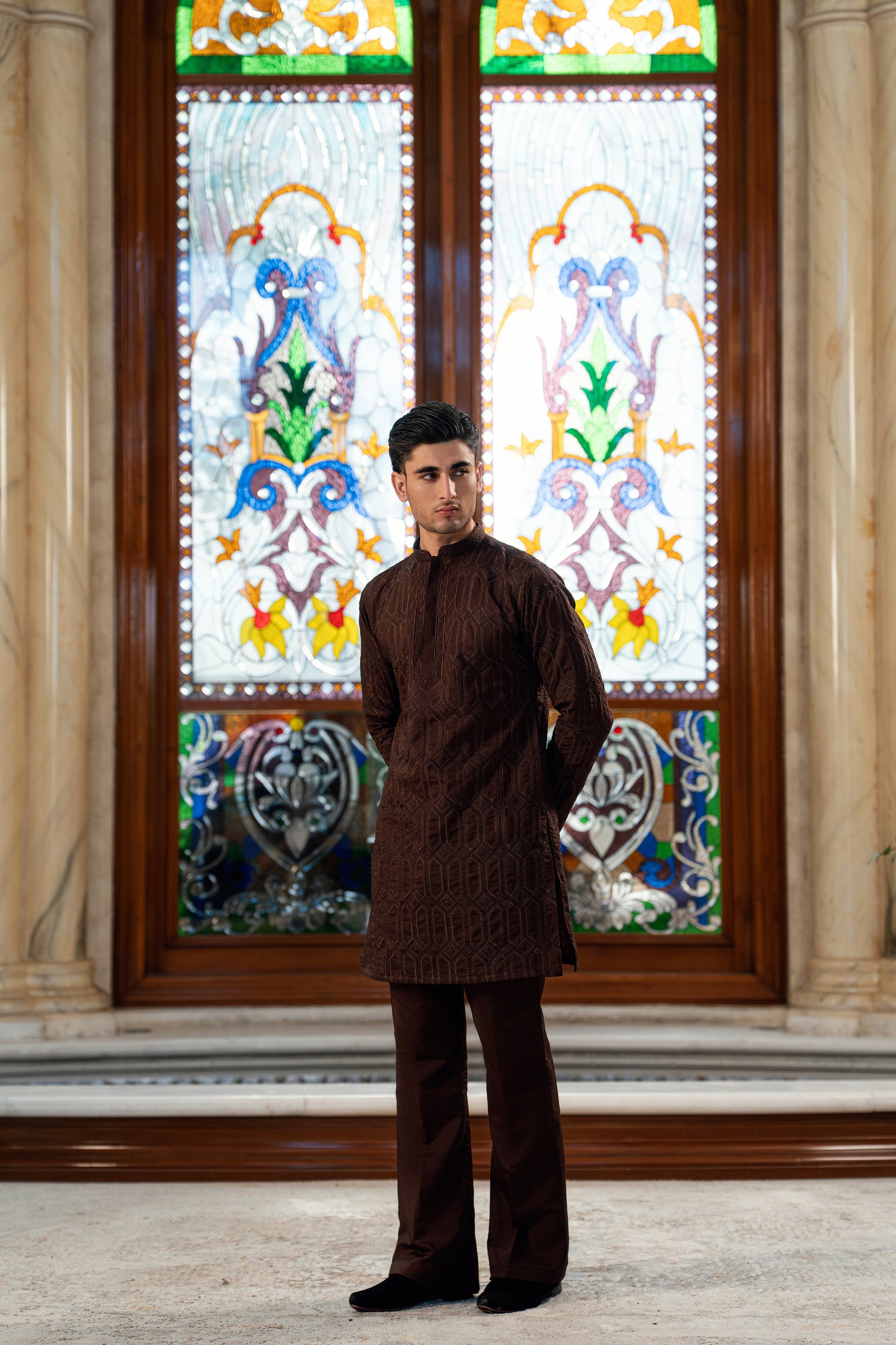 RICH CHOCOLATE BROWN KURTA PAJAMA