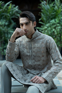 Organza & Raw Silk Kurta Pajama